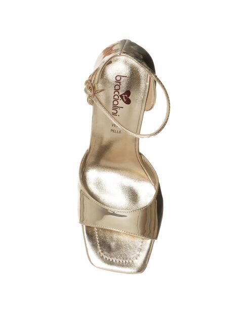 Sandales Eleonora dorées - Talon 9 cm