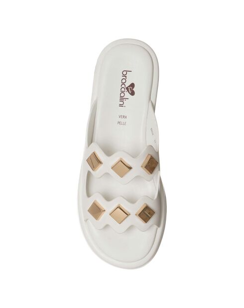 Mules Eva blanches