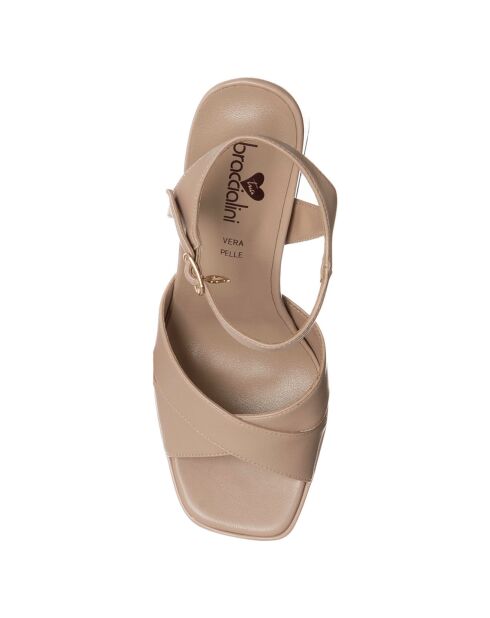 Beige sandalen van Fabiana - hak van 13 cm