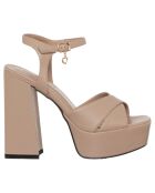 Sandales Fabiana beiges - Talon 13 cm