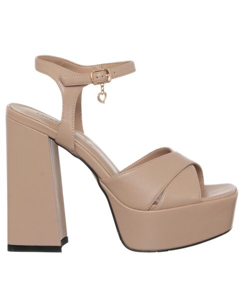 Beige sandalen van Fabiana - hak van 13 cm