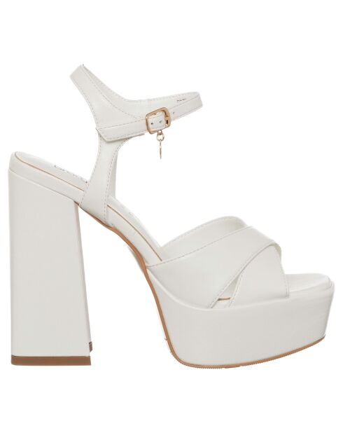 Sandales Fabiana blanches - Talon 13 cm