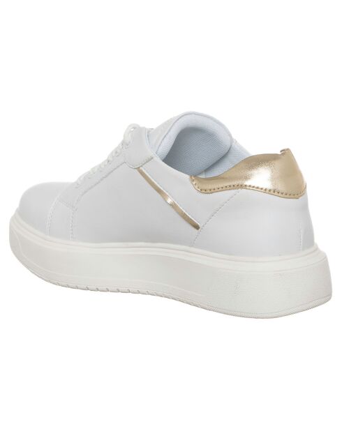 Baskets Cecilia blanc/doré
