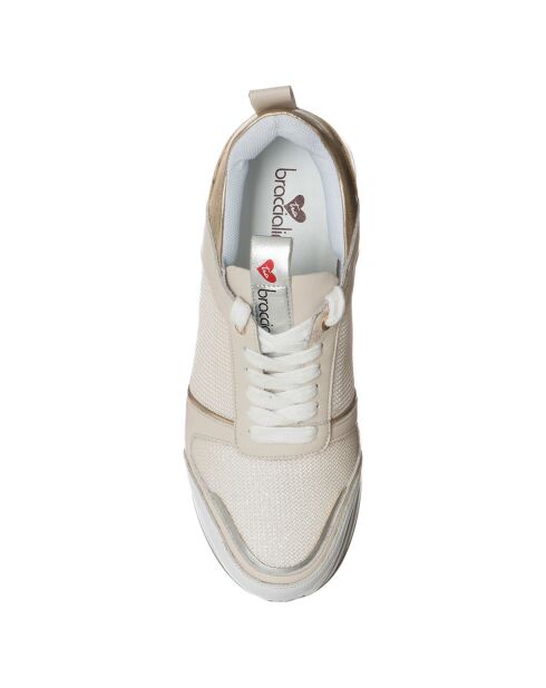 Baskets Clarissa blanc/doré