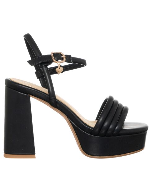 Sandales Gemma noires - Talon 11 cm