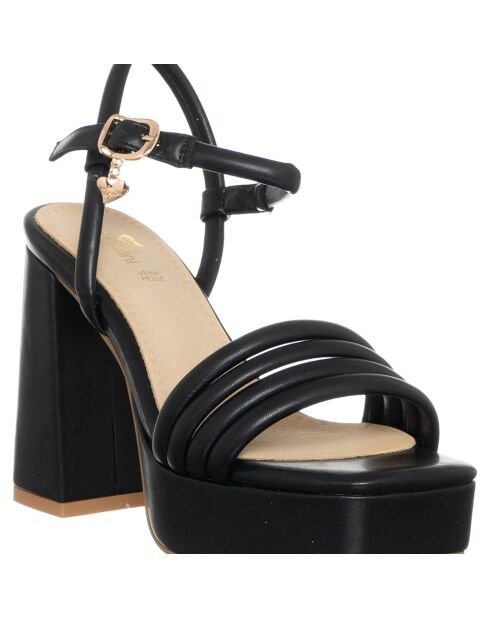 Sandales Gemma noires - Talon 11 cm