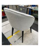 Défectueux - 2 Chaises Bentley blanc/noir - 48x86x58 cm