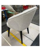 Défectueux - 2 Chaises Bentley blanc/noir - 48x86x58 cm