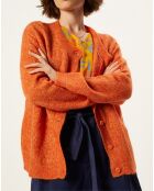 Gilet en Mohair & Laine mélangée Vahina abricot