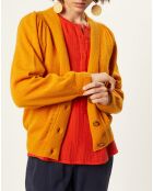 Gilet en Alpaga & Laine mélangés Valentin tournesol
