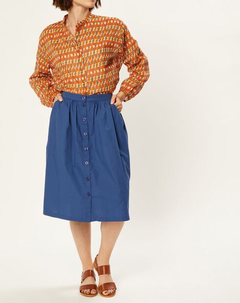 Jupe boutonnée Leino outremer
