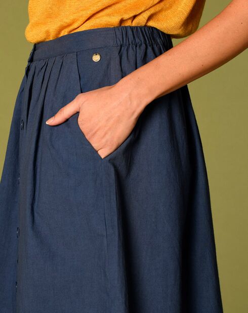Jupe boutonnée Leino outremer