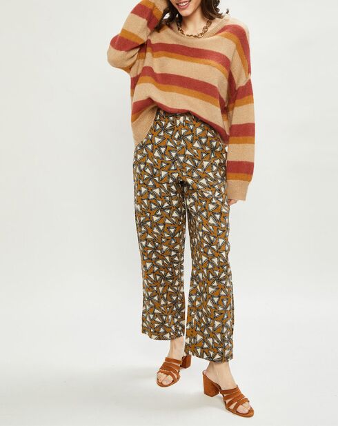 Pantalon 100% Lin Clark bergamote