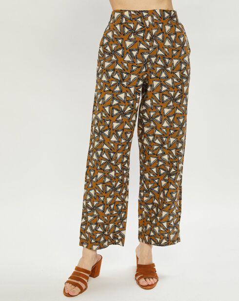 Pantalon 100% Lin Clark bergamote