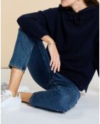 Pull en Laine & Mohair Florane marine