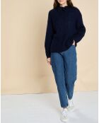 Pull en Laine & Mohair Florane marine
