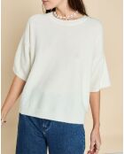 Pull en Laine & Alpaga Fauve écru