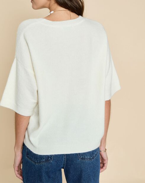 Pull en Laine & Alpaga Fauve écru