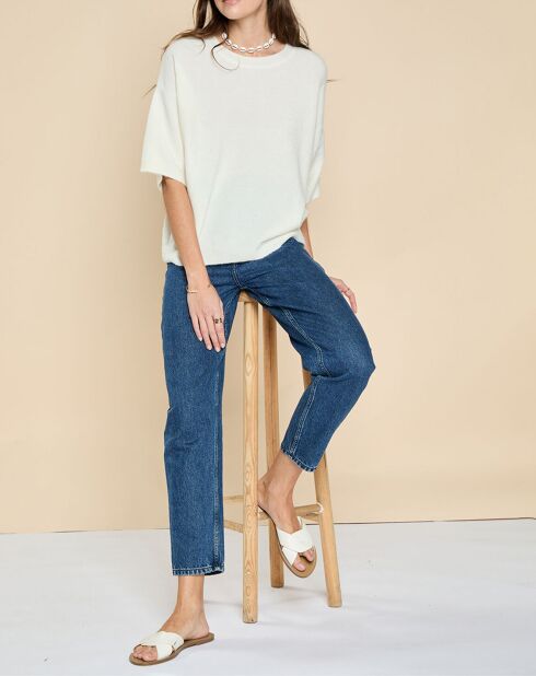 Pull en Laine & Alpaga Fauve écru