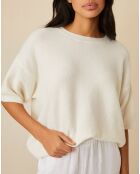 Pull en Laine & Alpaga Fauve écru