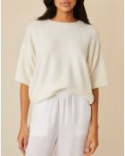 Pull en Laine & Alpaga Fauve écru