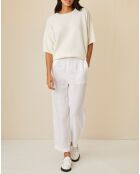 Pull en Laine & Alpaga Fauve écru