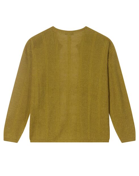 Gilet en Lin & Coton Filipa tilleul