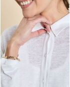 T-Shirt 100% Lin Idanelle blanc