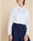 T-Shirt 100% Lin Idanelle blanc