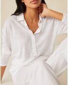 T-Shirt 100% Lin Idanelle blanc