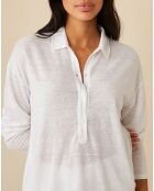 T-Shirt 100% Lin Idanelle blanc