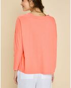 T-Shirt en Coton & Lin Iann fraise