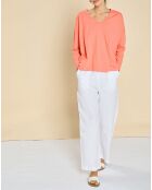 T-Shirt en Coton & Lin Iann fraise