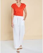T-Shirt Iris vermillon