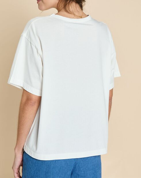 T-Shirt Igorio imprimée écru