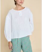 Blouse 100% Lin Eliona blanche