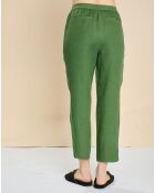 Pantalon 100% Lin Elias pin