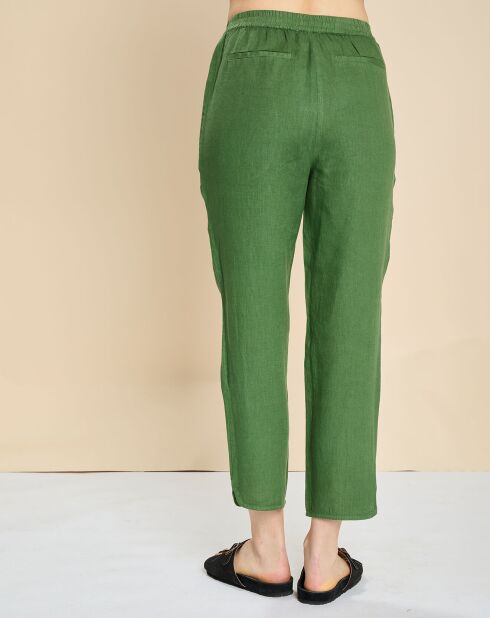 Pantalon 100% Lin Elias pin