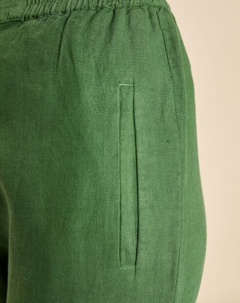 Pantalon 100% Lin Elias pin