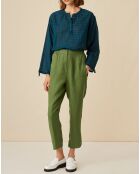 Pantalon 100% Lin Elias pin