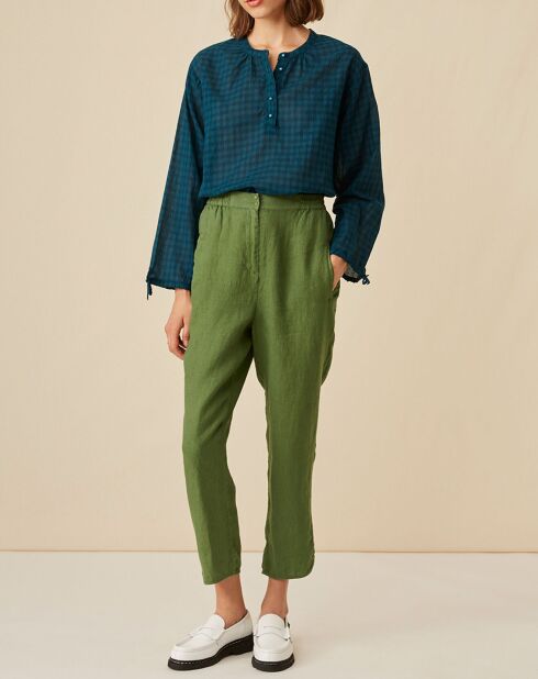 Pantalon 100% Lin Elias pin