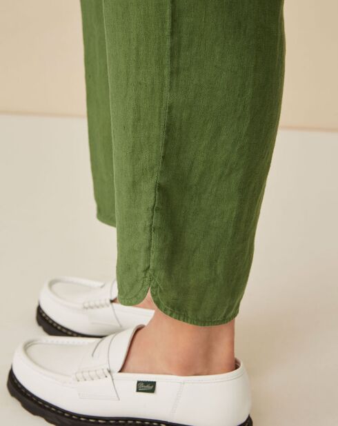 Pantalon 100% Lin Elias pin