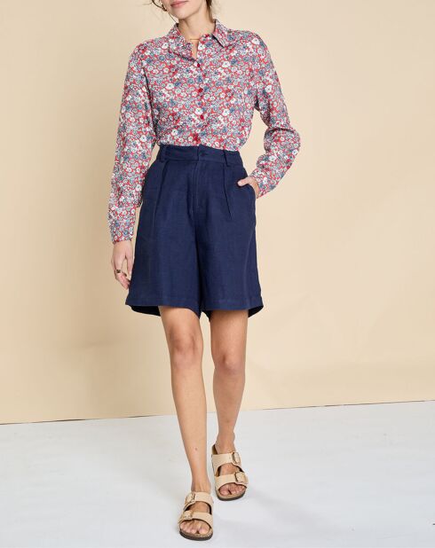 Short 100% Lin Eloic marine