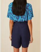 Short 100% Lin Eloic marine