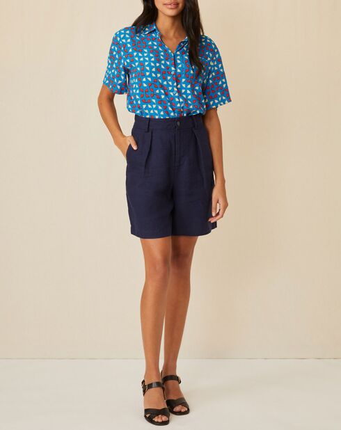 Short 100% Lin Eloic marine