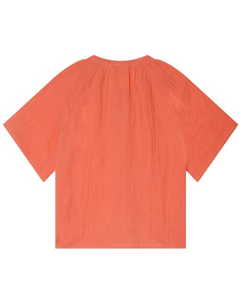 Blouse en Gaze de Coton Emelia fraise