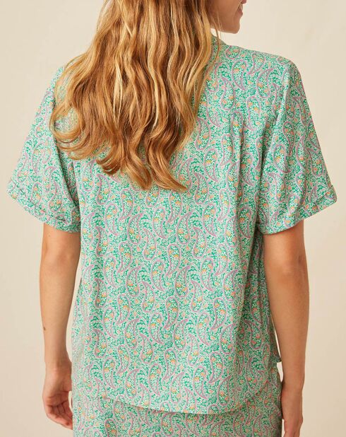 Chemise Estelle imprimée cachemire multicolore