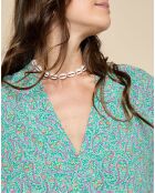 Robe Estella imprimée cachemire multicolore