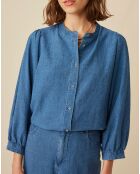 Blouse en Lin & Coton Eymeline denim