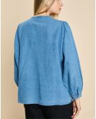 Blouse en Lin & Coton Eymeline denim